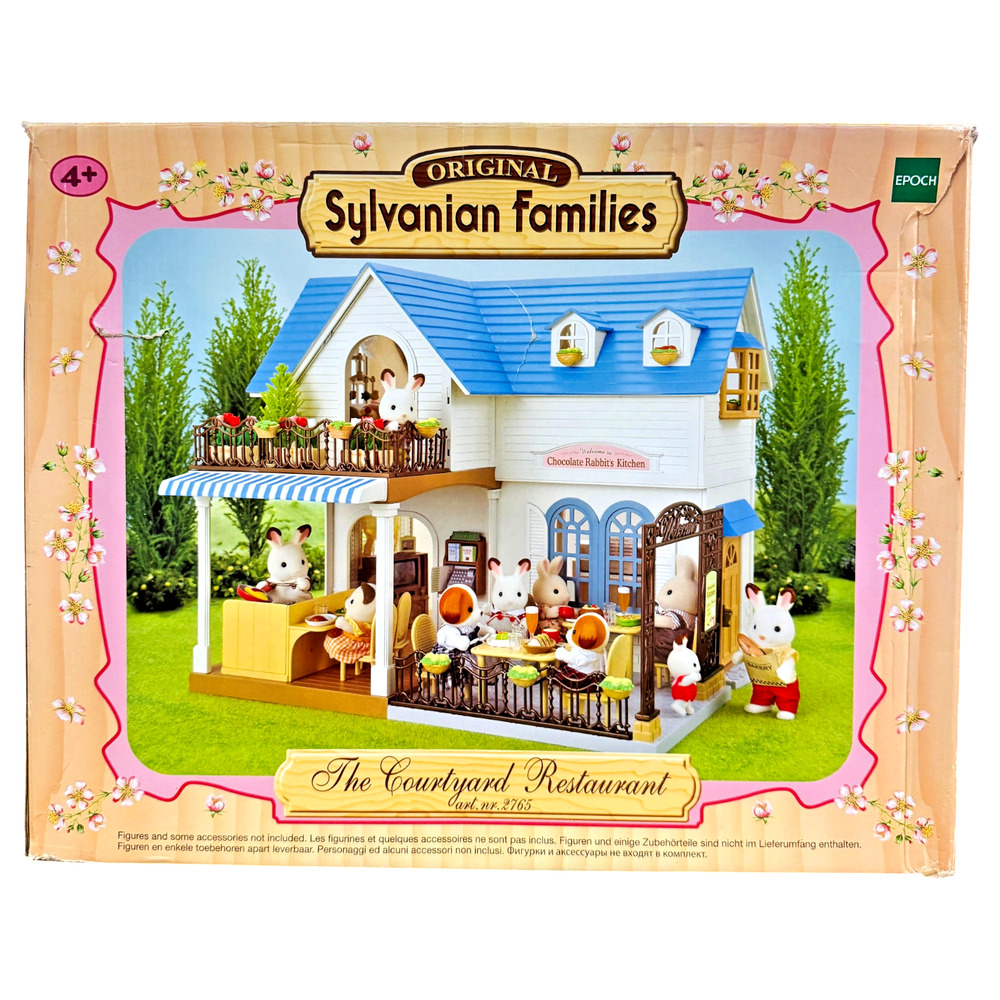 Sylvanian Families Courtyard Restaurant 2765 Calico Critters House Food NIB NOS